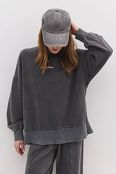 No Matter What Kapuzenpullover Sweatshirt mit Slogan und verblasstem Effekt günstig online kaufen