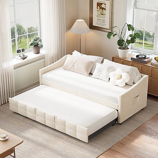 FUROKOY Schlafsofa Daybett Polsterbett Tagesbett, Ausziehbarem günstig online kaufen