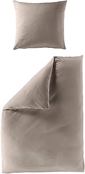 BIERBAUM Bettwäsche Biber Uni, Biber, 2 teilig, Schlichtes Unidesign: Zeitl günstig online kaufen