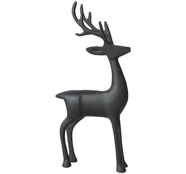 Villeroy & Boch Dekofigur Black XMAS Hirsch schwarz groß 20x7x44,5cm (1 St) günstig online kaufen