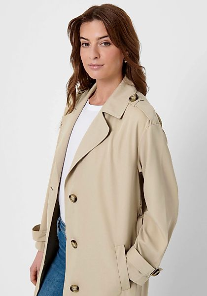ONLY Trenchcoat ONLLINE X-LONG TRENCHCOAT OTW NOOS mit Bindegürtel an der T günstig online kaufen