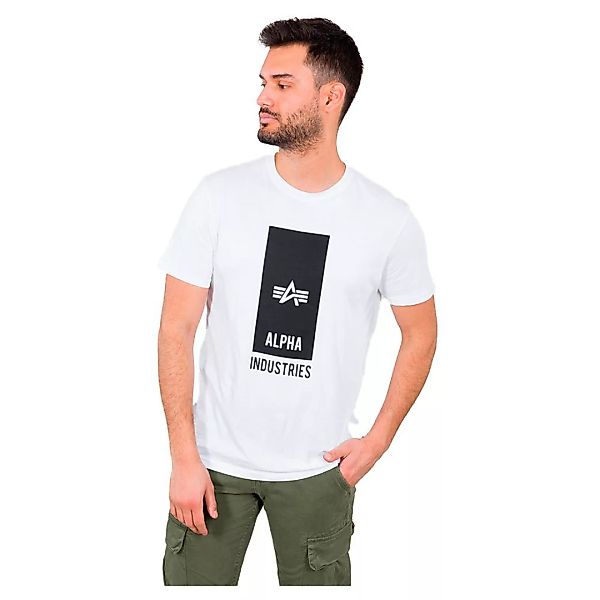 Alpha Industries Block Logo Kurzärmeliges T-shirt 3XL White günstig online kaufen