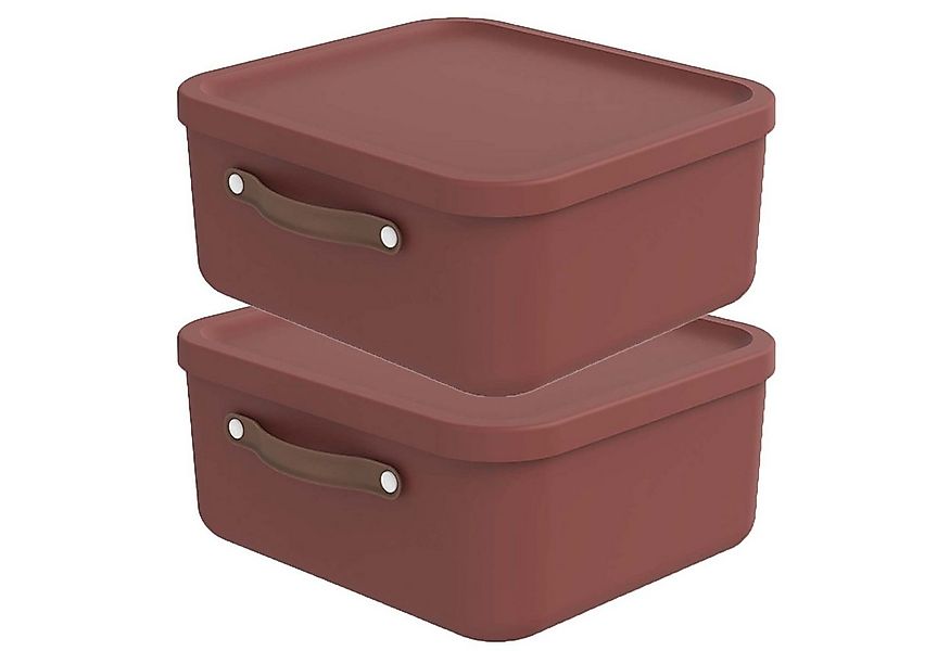 ROTHO Aufbewahrungsbox 2er-Set Kiste mit Deckel Maloja 20l (Aufbewahrungsse günstig online kaufen