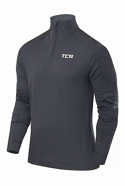 TCA Langarmshirt TCA Herren Cloud Fleece Sporttop mit Reißverschluss - Hell günstig online kaufen