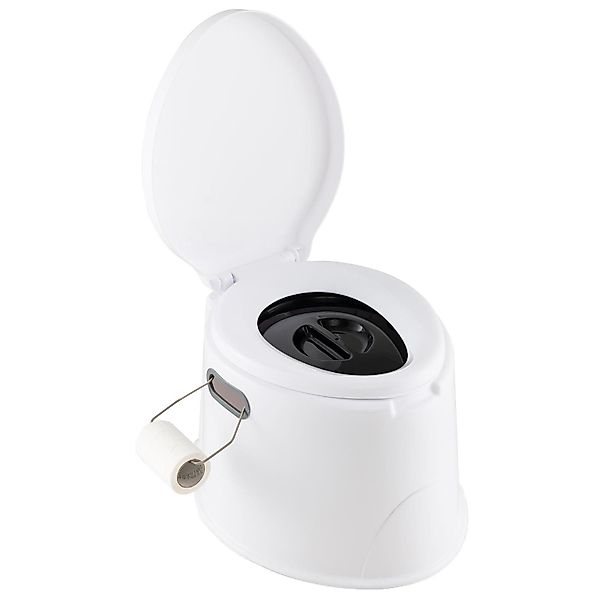 KOMFOTTEU Campingtoilette, mit Toilettenpapierhalter, Deckel & günstig online kaufen