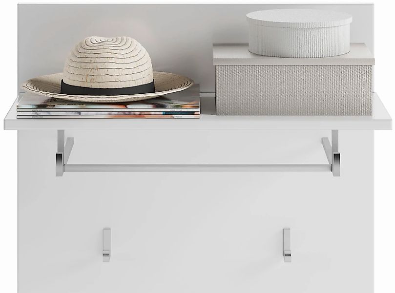 Home affaire Garderobenpaneel "Malmö, Breite 60 cm, 2 Haken, 1 Kleiderstang günstig online kaufen