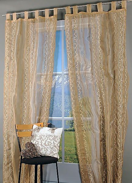 HOSSNER - ART OF HOME DECO Gardine »Spilauersee«, (1 St.), Schlaufenschal m günstig online kaufen