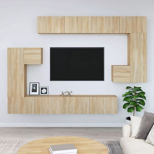 Vidaxl Tv-wandschrank Sonoma-eiche Holzwerkstoff günstig online kaufen