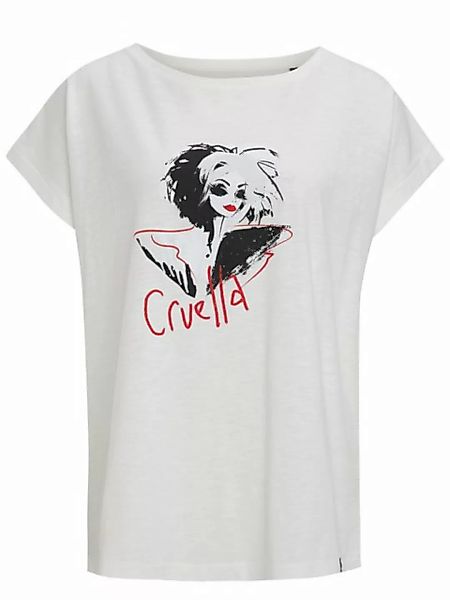 Recovered T-Shirt Cruella Devil Art Ecru GOTS zertifizierte Bio-Baumwolle günstig online kaufen