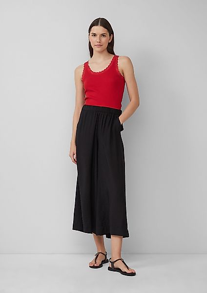 s.Oliver 3/4-Hose Strukturierter Hosenrock aus Viskosemix günstig online kaufen