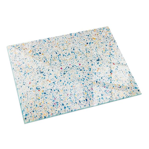 Tulup Bodenschutzplatte Blau Terrazzo-Muster, Schutzplatte aus günstig online kaufen