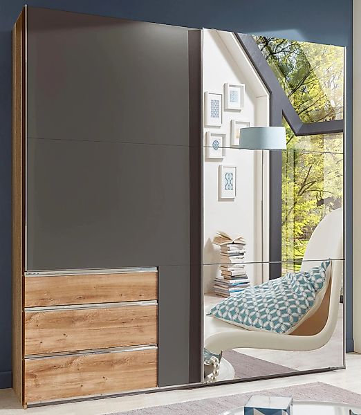 Wimex Kleiderschrank "Level by fresh to go", mit Glas- und Spiegeltüren günstig online kaufen