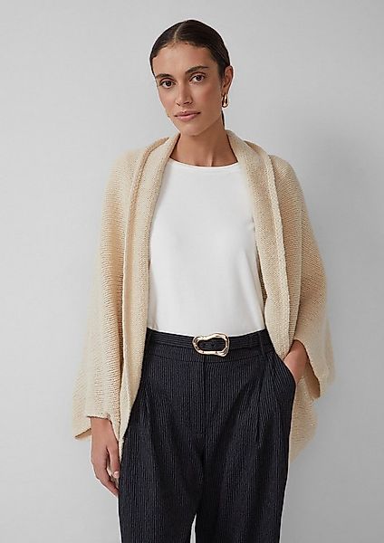 s.Oliver Poncho Strickjacke Offene Grobstrickjacke mit Schalkragen günstig online kaufen