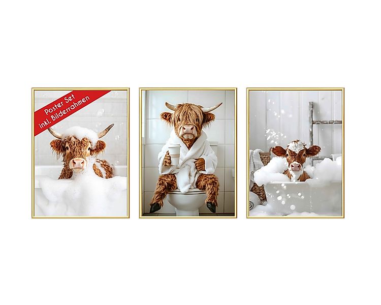 Wackadoo Living Poster Set inklusive Bilderrahmen, günstig online kaufen