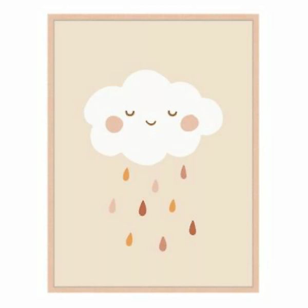 Milan Moon Wandbild Regen beige Gr. 30 x 40 günstig online kaufen