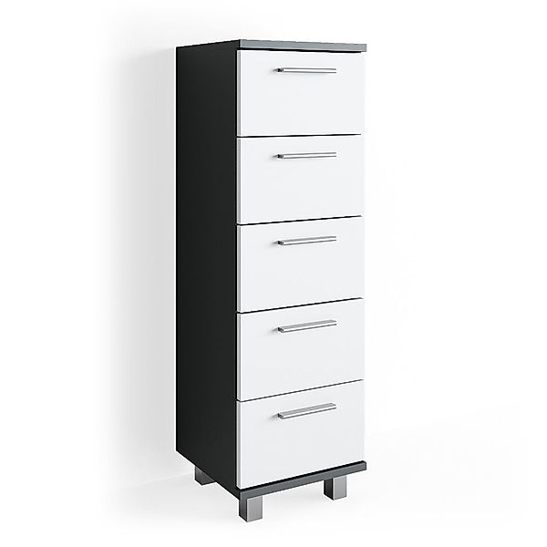 Vicco Midischrank Ilias, Weiß/Anthrazit, 30 x günstig online kaufen