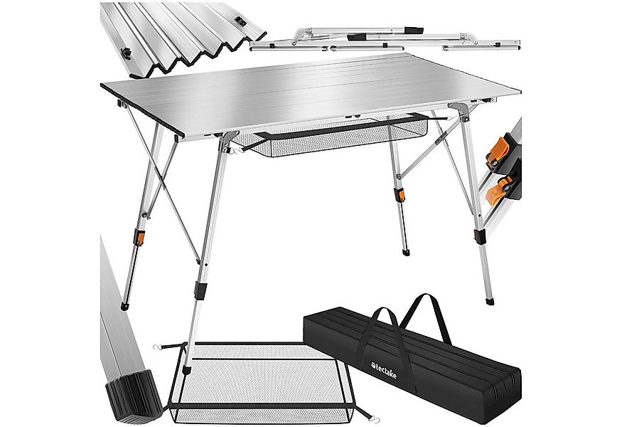 tectake Campingtisch Bastian (1-St., 1 tlg), Praktischer Campingtisch mit s günstig online kaufen