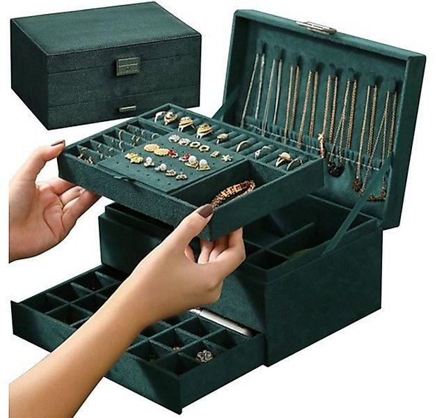 soulima Schmuckkasten Schmuckschatulle Etui Schmuckbox (Spar-Set, 1 St., si günstig online kaufen