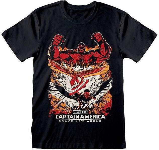 Captain America T-Shirt Brave New World Montage T-Shirt günstig online kaufen