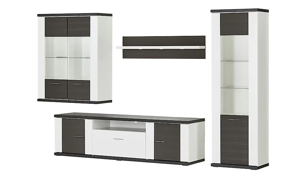 uno Wohnwand  Titan ¦ grau ¦ Maße (cm): B: 323 H: 207 T: 52.0 Wohnwände - H günstig online kaufen