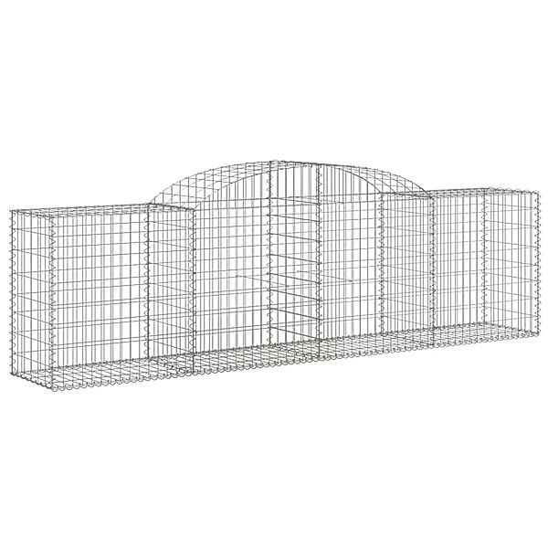 vidaXL Gabionen mit Hochbogen 17 Stk 300x50x80/100cm Eisen 1671128 günstig online kaufen