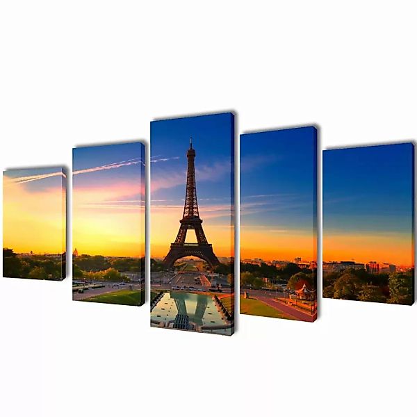 Bilder Dekoration Set Eiffelturm 100 X 50 Cm günstig online kaufen