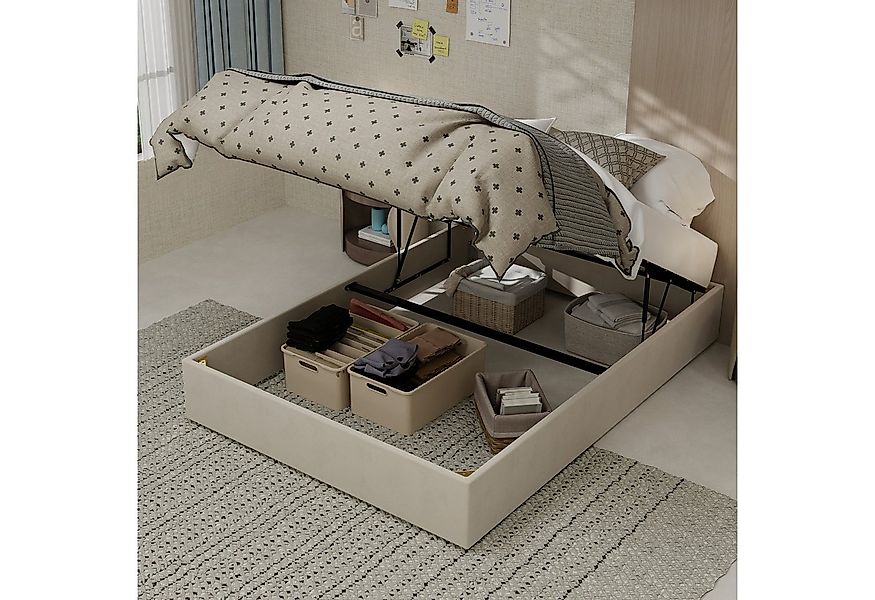 BlingBin Polsterbett Kinderbett Jugendbett (1-tlg., mit großzügigem Staurau günstig online kaufen