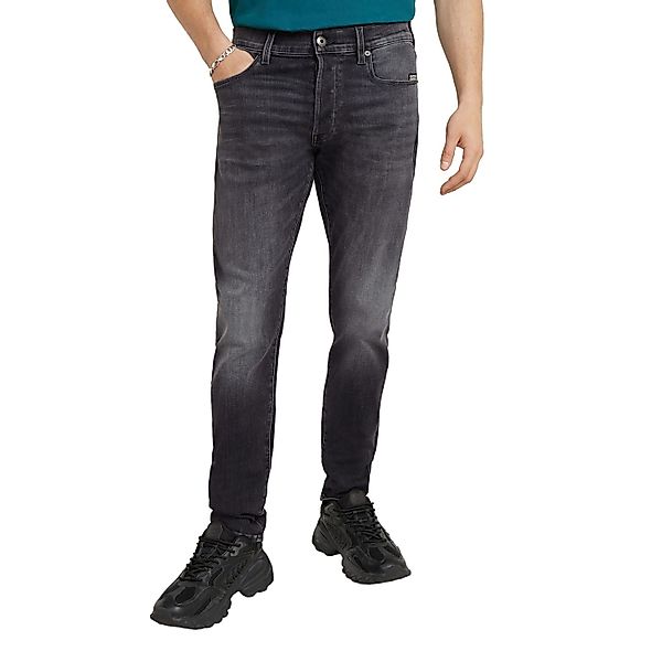 G-Star Herren Jeans 3301 SLIM Fit - Schwarz - Faded Black Magnet günstig online kaufen