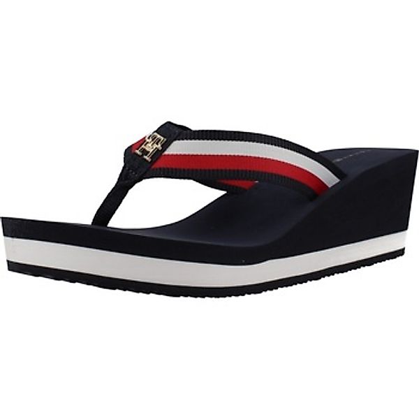 Tommy Hilfiger TH CORPORATE WEDGE BEACH SANDAL Dianette, Keilabsatz, Sommer günstig online kaufen