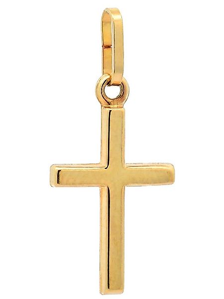 HOPLO Kreuzanhänger Kettenanhänger Gold Anhänger Kreuz massiv 585 - 14 Kara günstig online kaufen