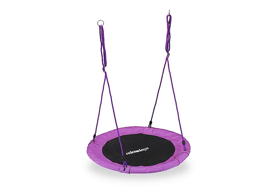 relaxdays Nestschaukel 90 cm, lila günstig online kaufen