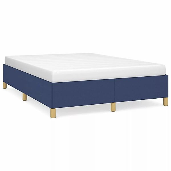 vidaXL Bettgestell Blau 140x190 cm Stoff Modell 31359074 günstig online kaufen