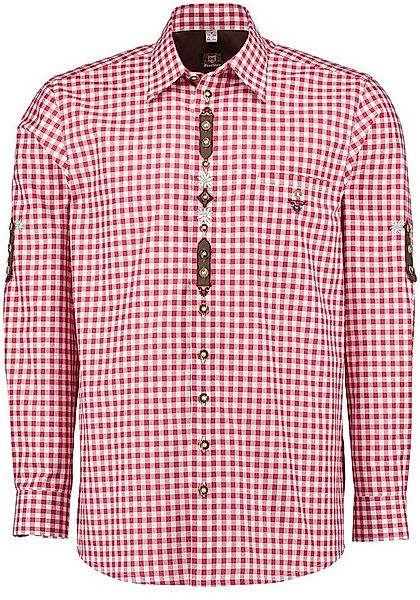 OS Trachten Trachtenhemd Lytal Herren Langarmhemd mit Haifischkragen günstig online kaufen