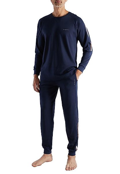 bugatti Pyjama BUGATTI Herren Pyjama blau uni (1 tlg) günstig online kaufen