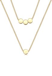 Elli Gliederkette Layer 2-lagig mit Kreisen günstig online kaufen
