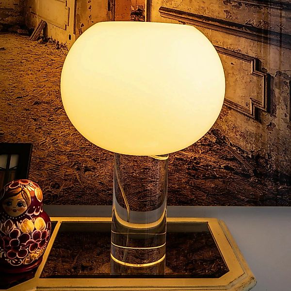 Foscarini Tischleuchte Buds 3, weiß, Glas, Kunststoff, E27 günstig online kaufen