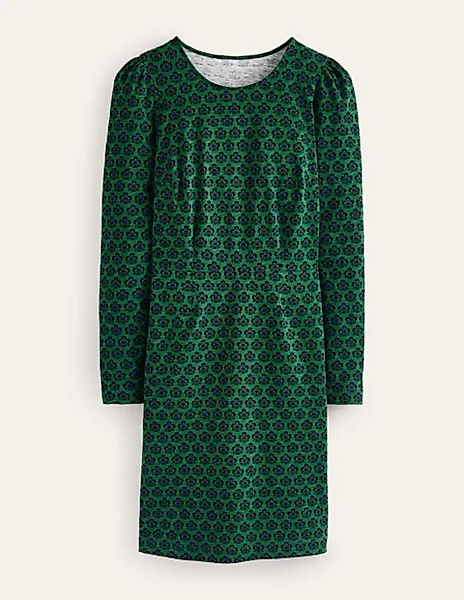 Penelope Jersey-Kleid Damen Boden, Amazonasgrün, Nelken Stempel günstig online kaufen