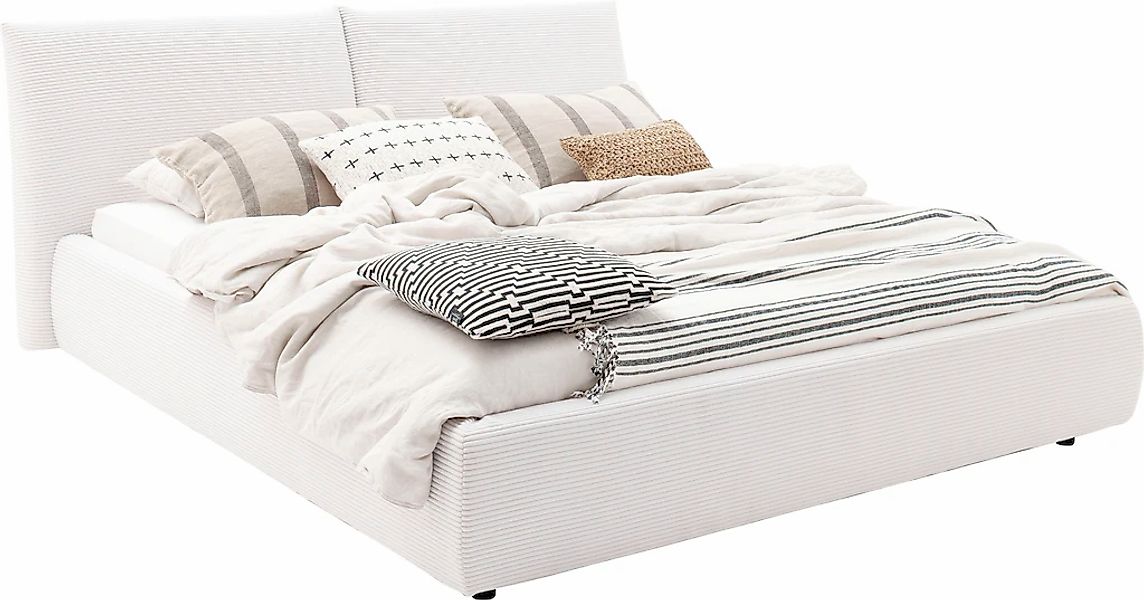 Home affaire Polsterbett "Priora in 4 Breiten bis 200cm" auch in NaturLEDER günstig online kaufen