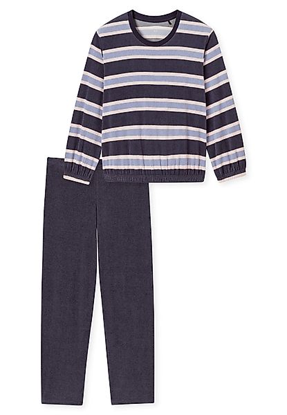 Schiesser Schlafanzug "Casual Essentials" Rundhalsausschnitt, wärmende Frot günstig online kaufen