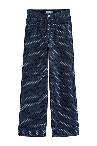 Next Weite Jeans Verzierte Jeans mit weitem Hosenbein (1-tlg) günstig online kaufen