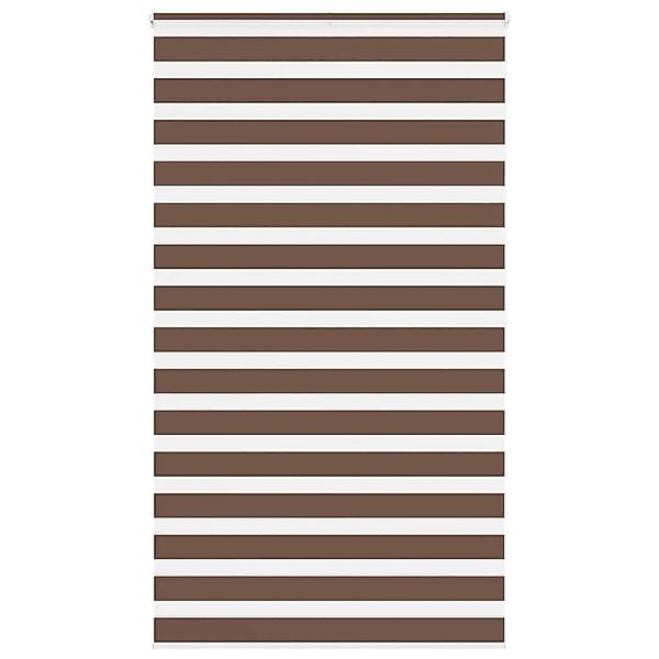 vidaXL Doppelrollo Braun 125x200 cm Stoffbreite 120,9 cm Polyester 4014370 günstig online kaufen