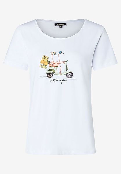 T-Shirt mit Flamingo, weiß, Sommer-Kollektion günstig online kaufen