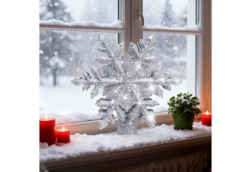 OKWISH Christbaumspitze LED Weihnachtsbaumspitze Stern Projektor Baumspitze günstig online kaufen