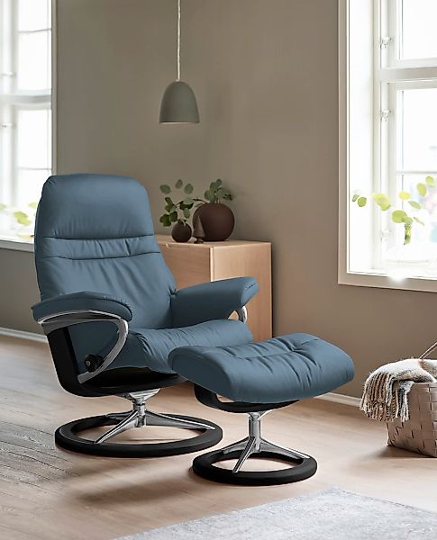 Stressless "Sunrise" Relaxsessel mit Hocker, mit Signature Base, Größe M, G günstig online kaufen