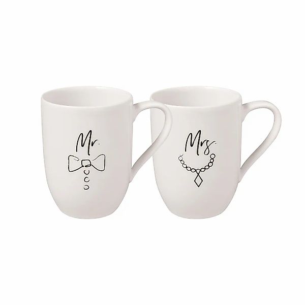 Villeroy & Boch Becher "Kaffeebecher Mr and Mrs Statement 280 ml 2er Set we günstig online kaufen