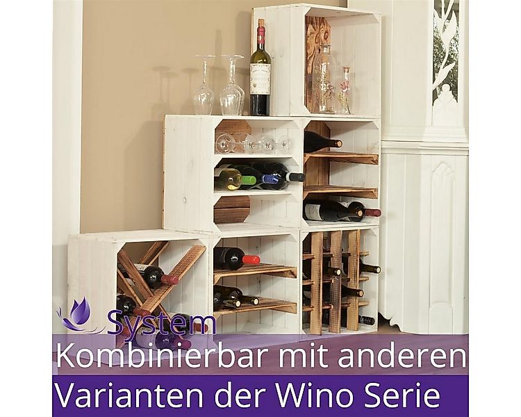 CHICCIE Weinregal Wino Flaschenregal aus Holz Greta, 1-tlg. günstig online kaufen