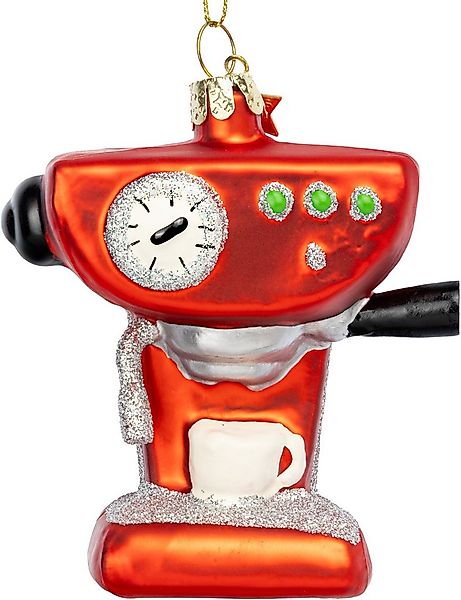 SIKORA Christbaumschmuck Espresso Maschine besondere Weihnachtskugel Glas A günstig online kaufen