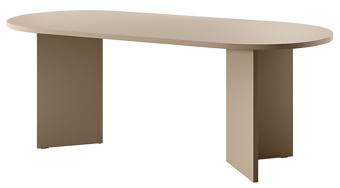 Selsey Esstisch OVO, oval, V-förmige Beine, feste Tischplatte, 204x90x75 cm günstig online kaufen