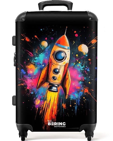 NoBoringSuitcases.com© Hartschalen-Trolley Rakete im Weltraum mit günstig online kaufen