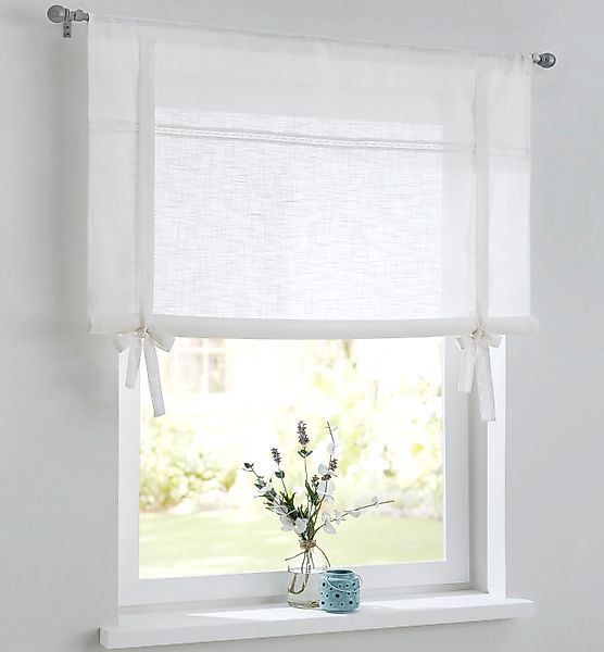 Kutti Bindegardine »Vicky« Stangendurchzug 1 Stk. tlg. Bindegardine Baumwol günstig online kaufen
